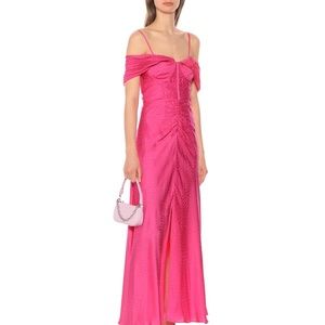 Pink silk self portrait cocktail dress. Alterations to modify the straps.